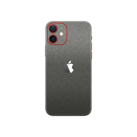 Matte Charcoal Metallic Skin for iPhone 12