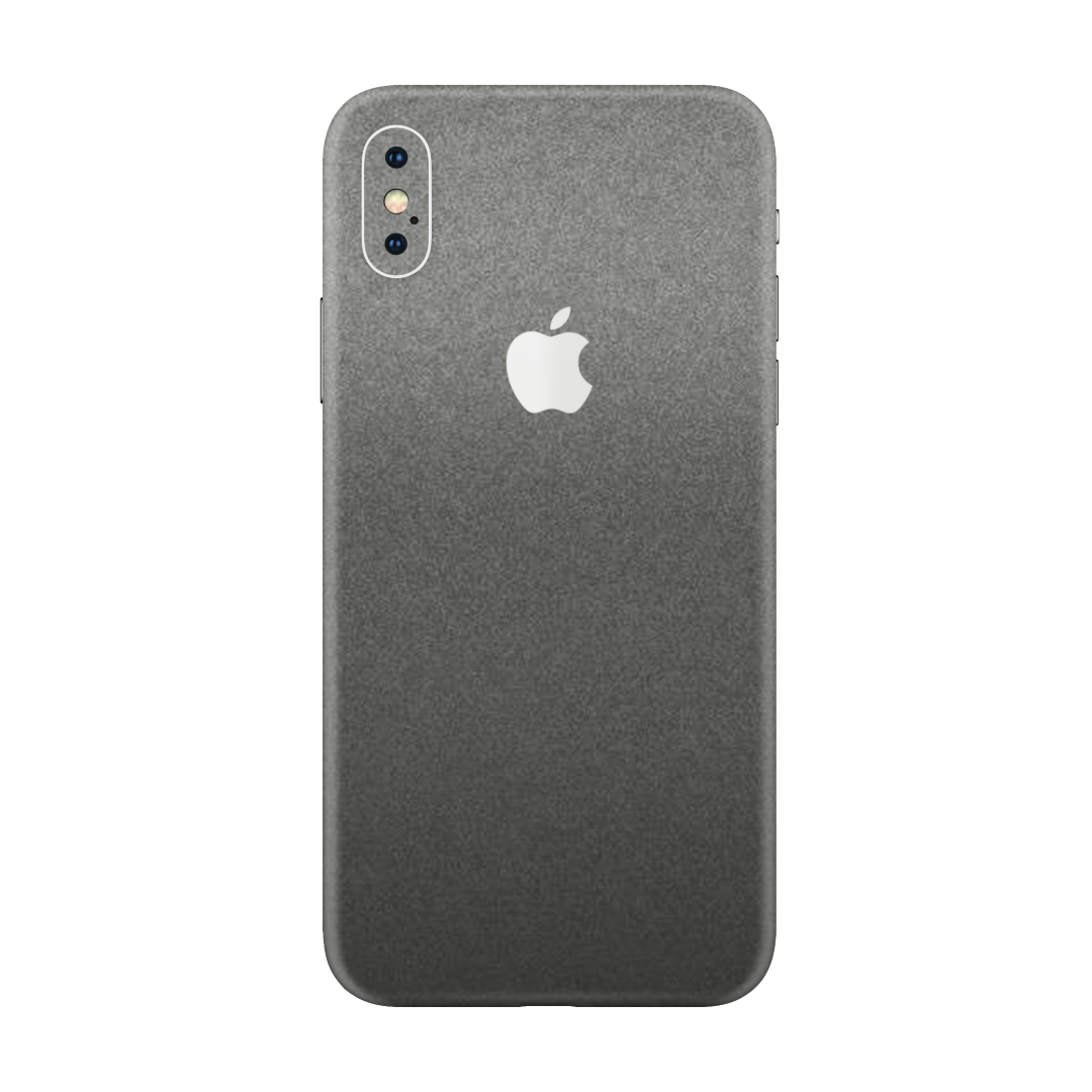 Matte Charcoal Metallic Skin for iPhone XS