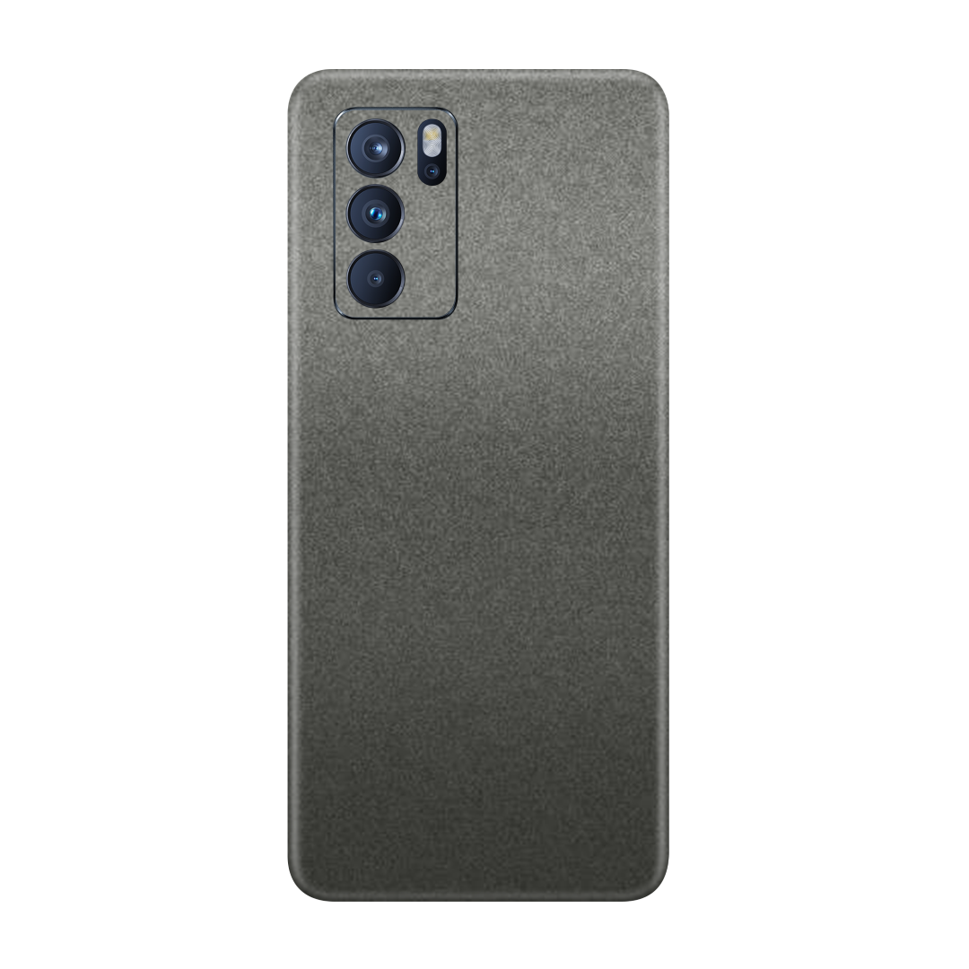 Matte Charcoal Metallic Skin for Oppo Reno 6