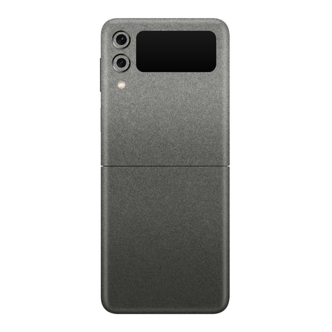 Matte Charcoal Metallic Skin for Samsung Flip 4