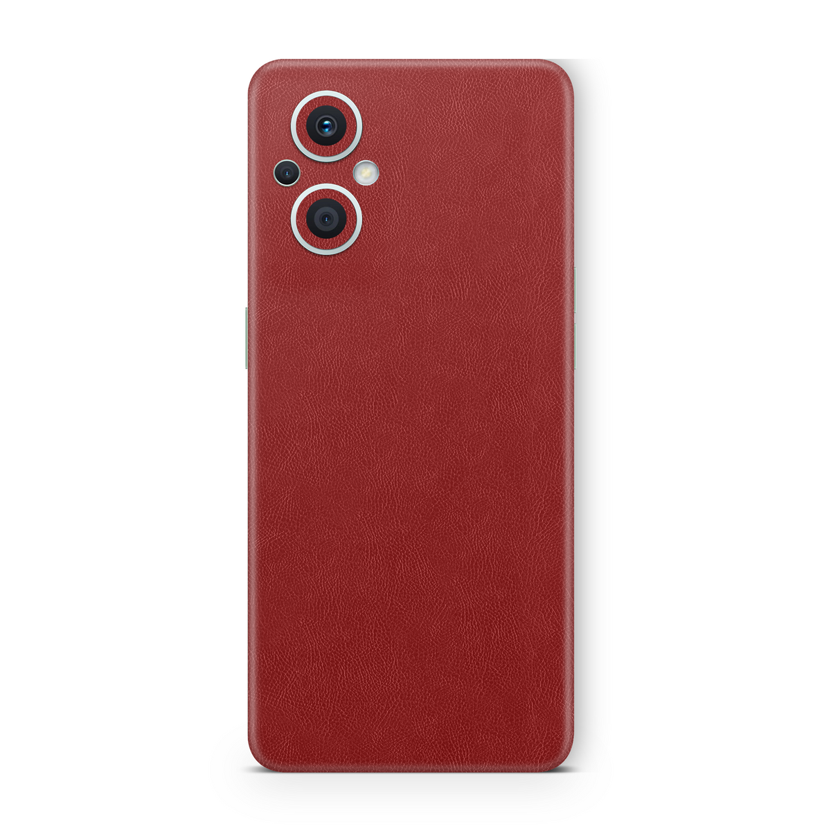 Cowhide Red Textured Skin for Oppo F21 Pro 4G