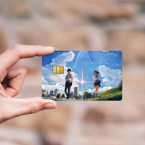 Anime Y-Your N-Name Credit Card Skin Stickers Skin pack of 7 atm card skins
