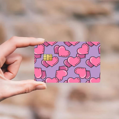 Beautiful Heart Sticker Skin pack of 7 atm card skins