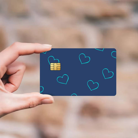 Beautiful Heart Sticker Skin pack of 7 atm card skins