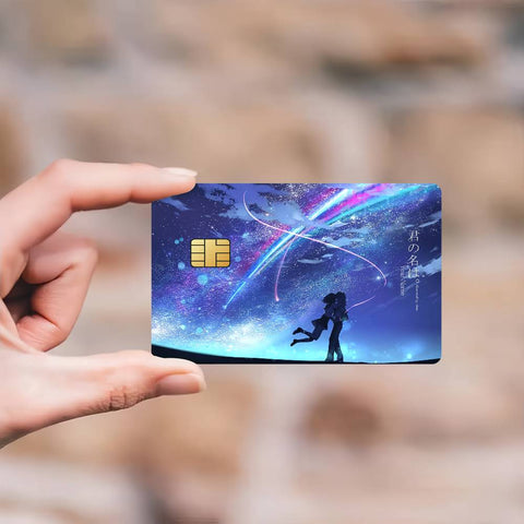 Anime Y-Your N-Name Credit Card Skin Stickers Skin pack of 7 atm card skins
