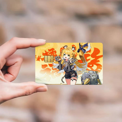 Zenless Zone Zero Ju Fufu Sticker Skin pack of 7 atm card skins