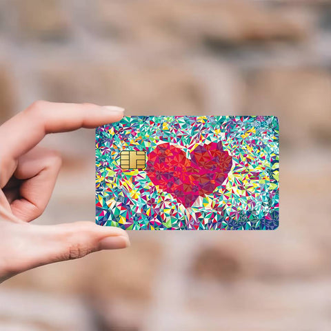 Beautiful Heart Sticker Skin pack of 7 atm card skins