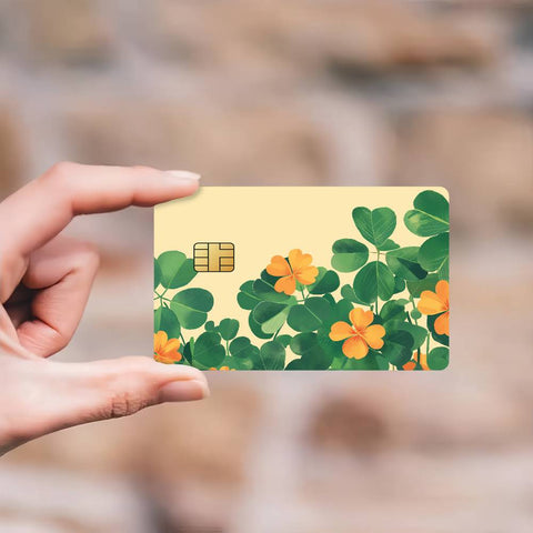 Four-Leaf Clover Credit Card Skin Stickers Skin pack of 7 atm card skins