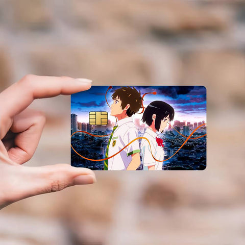 Anime Y-Your N-Name Credit Card Skin Stickers Skin pack of 7 atm card skins