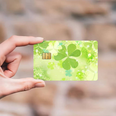 Four-Leaf Clover Credit Card Skin Stickers Skin pack of 7 atm card skins