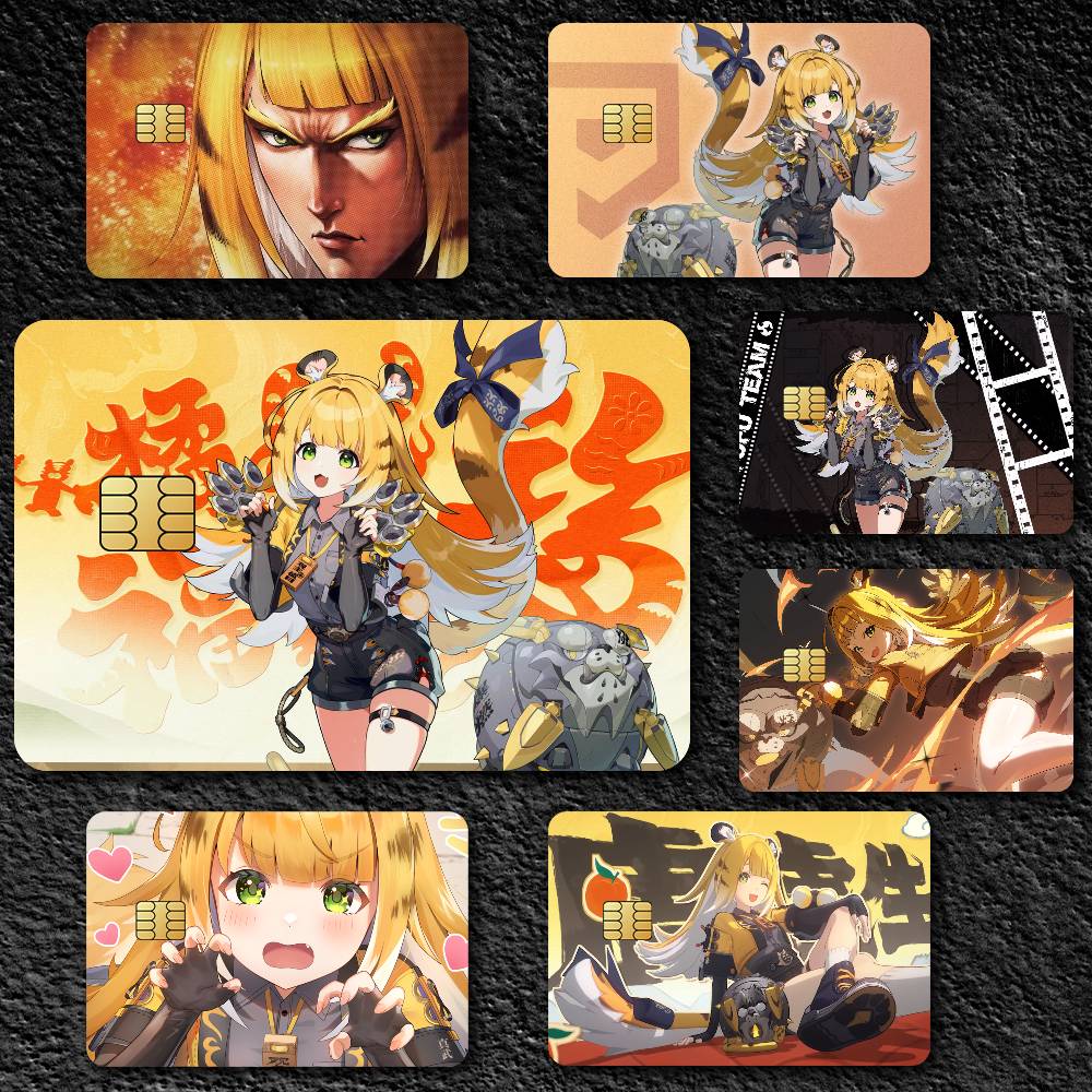 Zenless Zone Zero Ju Fufu Sticker Skin pack of 7 atm card skins