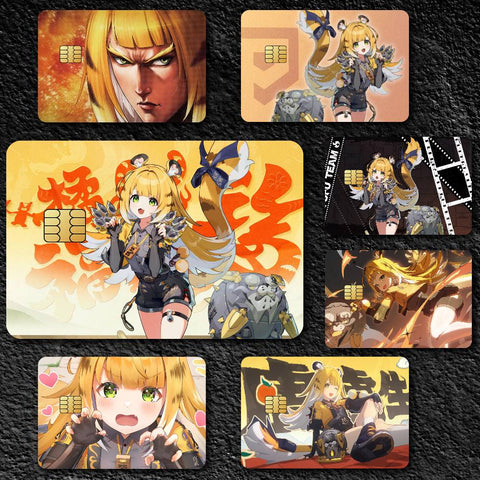 Zenless Zone Zero Ju Fufu Sticker Skin pack of 7 atm card skins