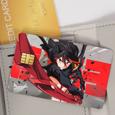Cute R-Ryuko M-Matoi Credit Card Skin Stickers Skin pack of 7 atm card skins