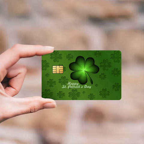 Four-Leaf Clover Credit Card Skin Stickers Skin pack of 7 atm card skins