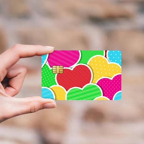 Beautiful Heart Sticker Skin pack of 7 atm card skins
