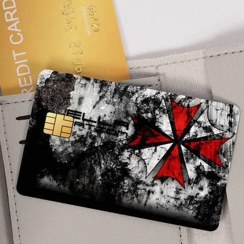 Resident E-Evil Umbrella Credit Card Skin Stickers for Skin pack of 7 atm card skins