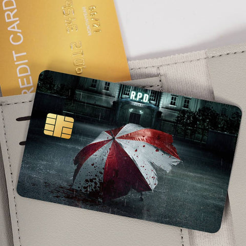 Resident E-Evil Umbrella Credit Card Skin Stickers for Skin pack of 7 atm card skins