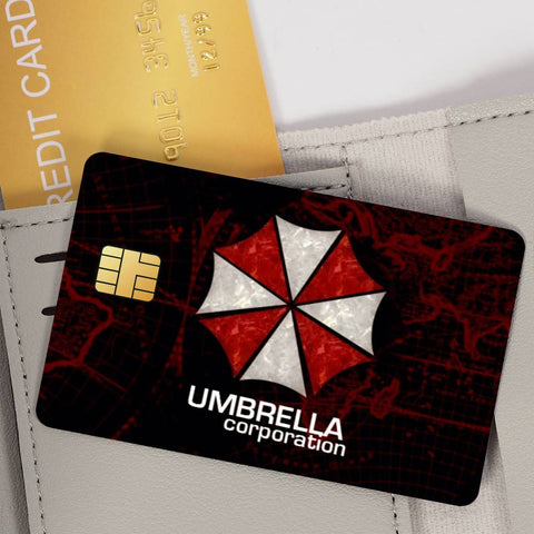 Resident E-Evil Umbrella Credit Card Skin Stickers for Skin pack of 7 atm card skins