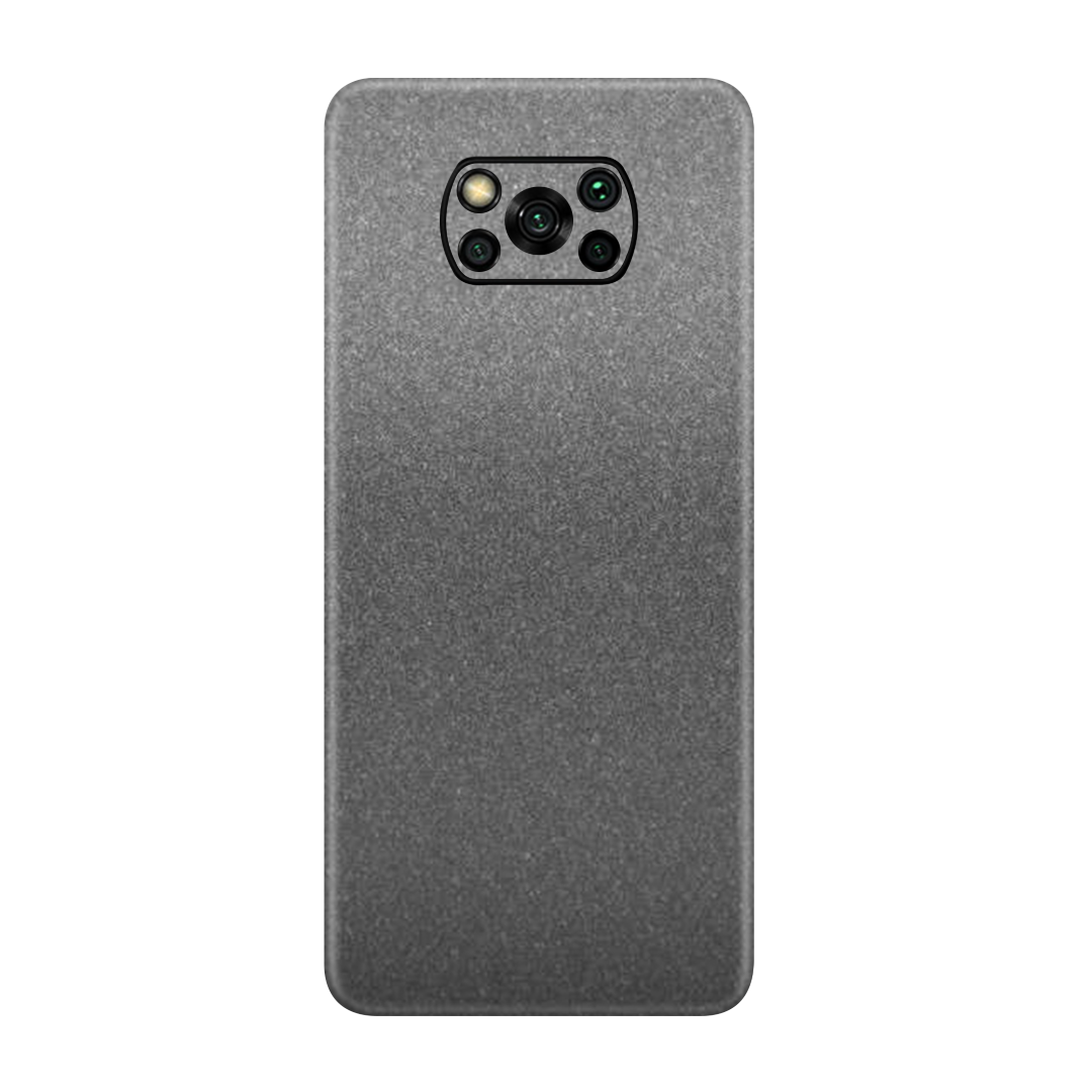 Satin Dark Grey Skin for Poco X3