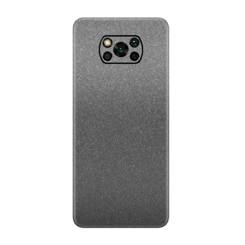 Satin Dark Grey Skin for Poco X3