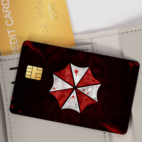 Resident E-Evil Umbrella Credit Card Skin Stickers for Skin pack of 7 atm card skins