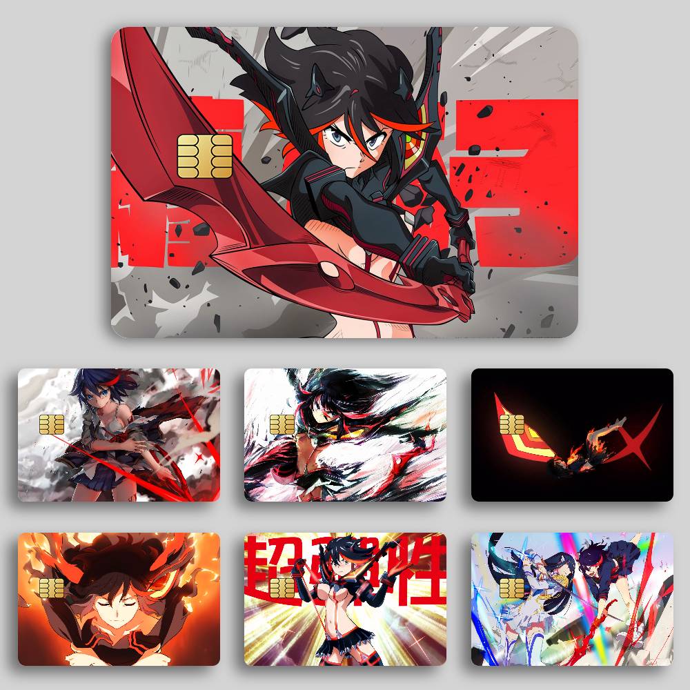 Cute R-Ryuko M-Matoi Credit Card Skin Stickers Skin pack of 7 atm card skins