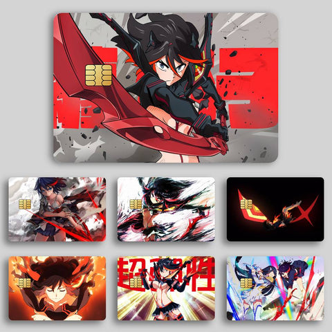 Cute R-Ryuko M-Matoi Credit Card Skin Stickers Skin pack of 7 atm card skins