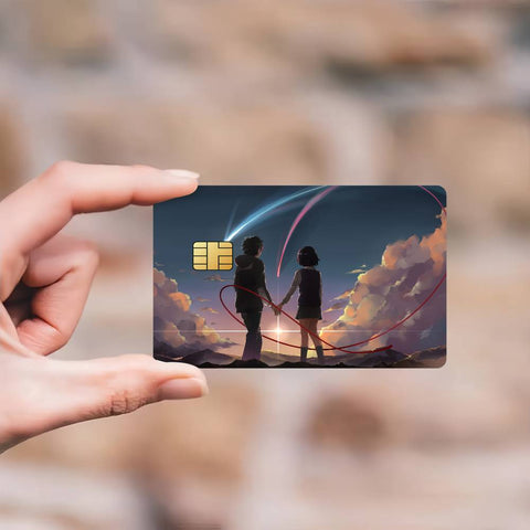 Anime Y-Your N-Name Credit Card Skin Stickers Skin pack of 7 atm card skins