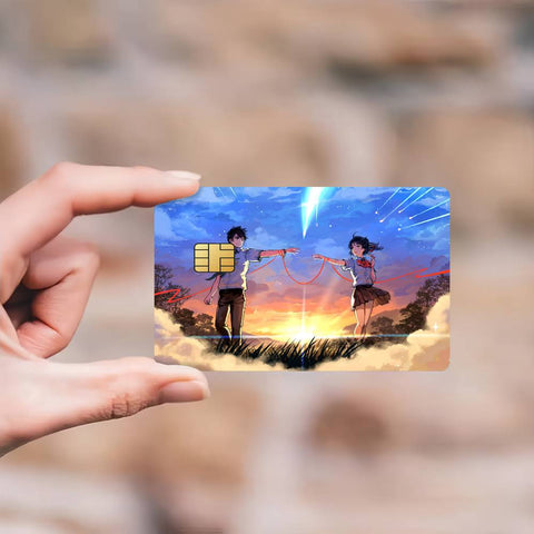 Anime Y-Your N-Name Credit Card Skin Stickers Skin pack of 7 atm card skins