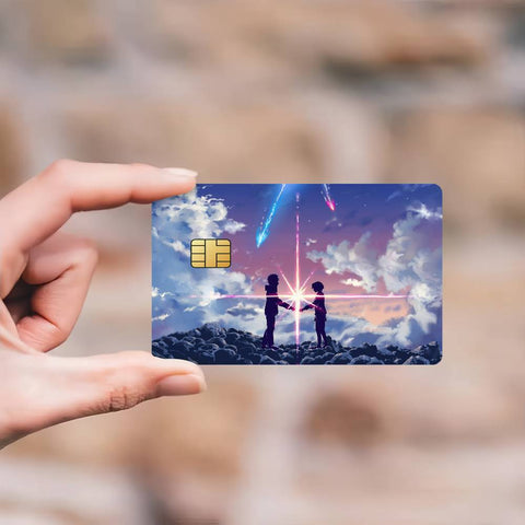 Anime Y-Your N-Name Credit Card Skin Stickers Skin pack of 7 atm card skins