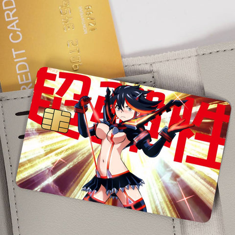 Cute R-Ryuko M-Matoi Credit Card Skin Stickers Skin pack of 7 atm card skins