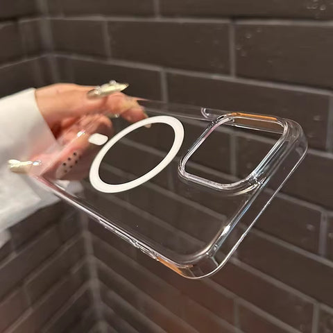 Full Transparent Magsafe Crystal Clear Back Case For iPhone Apple Models