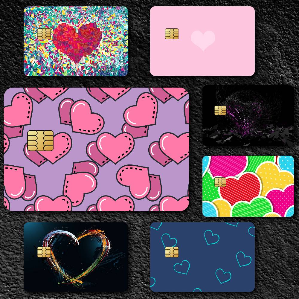 Beautiful Heart Sticker Skin pack of 7 atm card skins