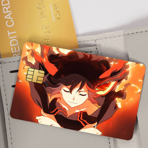 Cute R-Ryuko M-Matoi Credit Card Skin Stickers Skin pack of 7 atm card skins