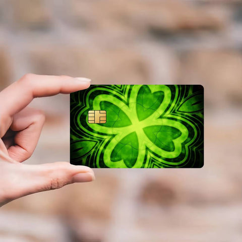 Four-Leaf Clover Credit Card Skin Stickers Skin pack of 7 atm card skins
