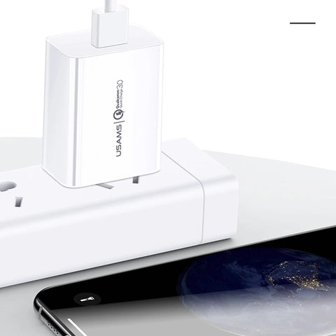 USAMS US-CC083 T22 Single USB QC3.0 Travel Charger (EU)