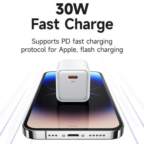 USAMS US-CC187 X-ron Series PD30W Single Port Fast Charger (US)