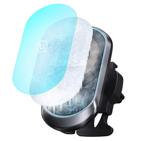 USAMS US-CD182 15W Magnetic Wireless Charging Car Phone Holder