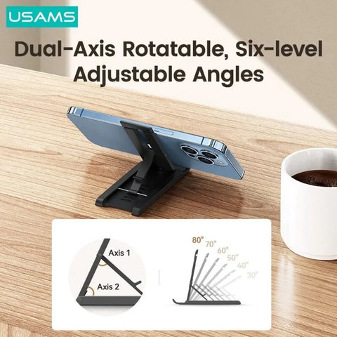 USAMS US-ZJ070 Spring Folding Desktop TabletPhone Stand
