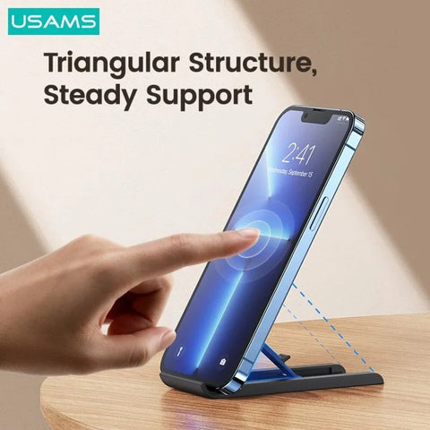 USAMS US-ZJ070 Spring Folding Desktop TabletPhone Stand