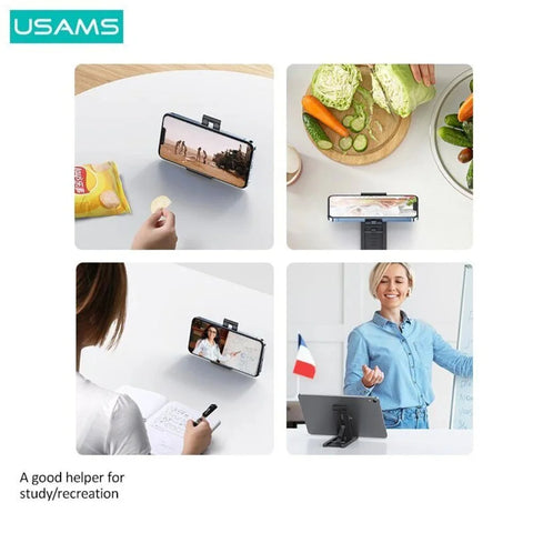 USAMS US-ZJ070 Spring Folding Desktop TabletPhone Stand