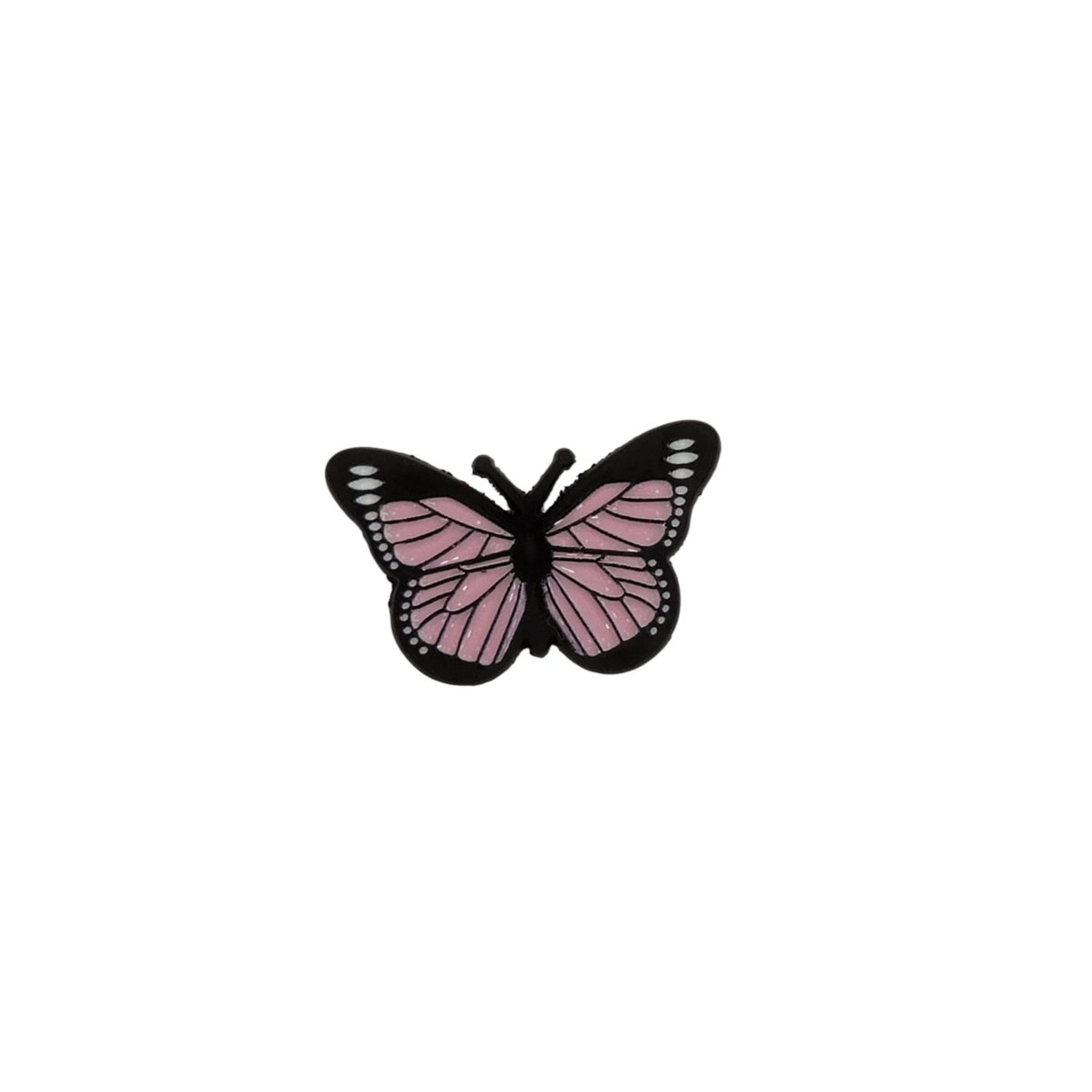 Metal Enamel Brooches 3m Sticker Pink Butterfly Metal Charms