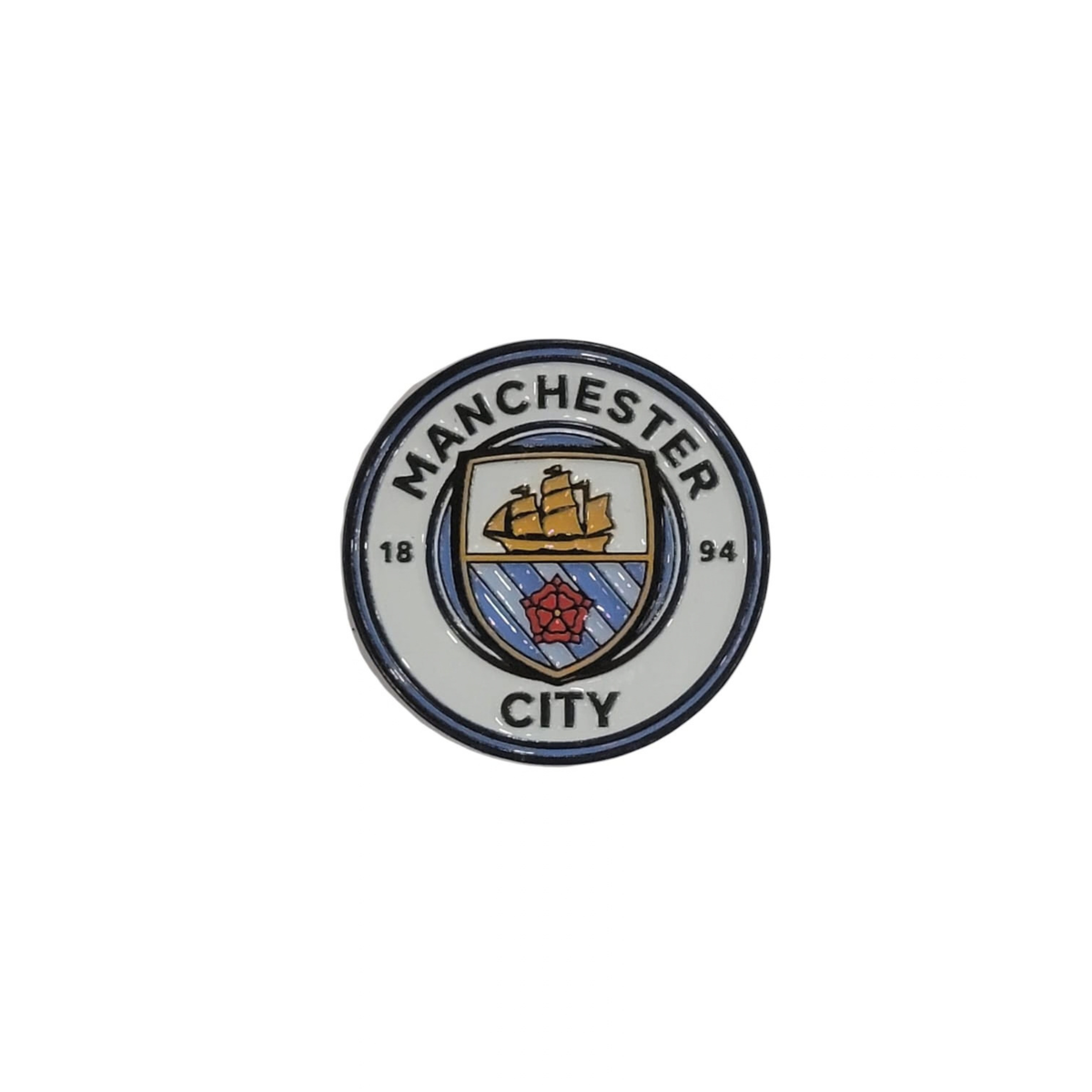 Metal Enamel Brooches 3m Sticker Manchester City FC Logo Charm