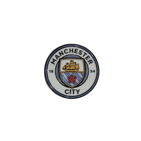 Metal Enamel Brooches 3m Sticker Manchester City FC Logo Charm