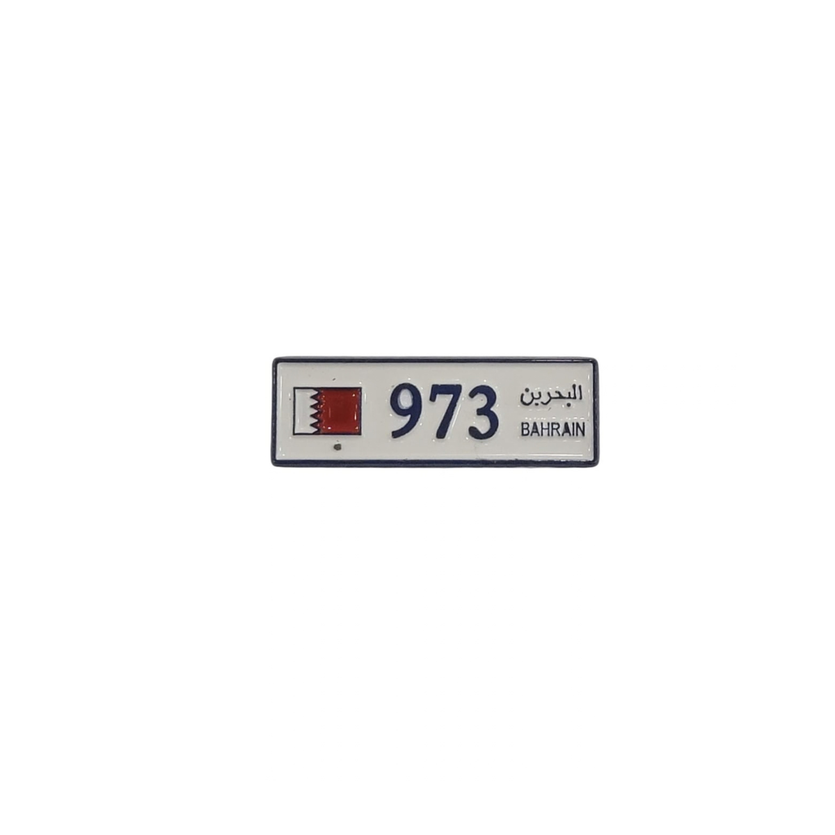 Metal Enamel Brooches 3m Sticker 973 Number Plate Charm
