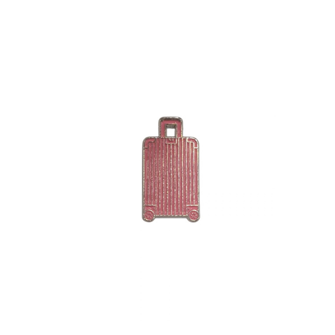Metal Enamel Brooches 3m Sticker Pink Suitcase / Luggage Charm