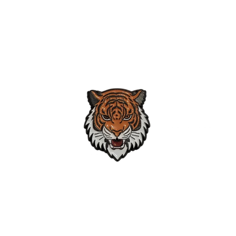 Metal Enamel Brooches 3m Tiger Head Charm