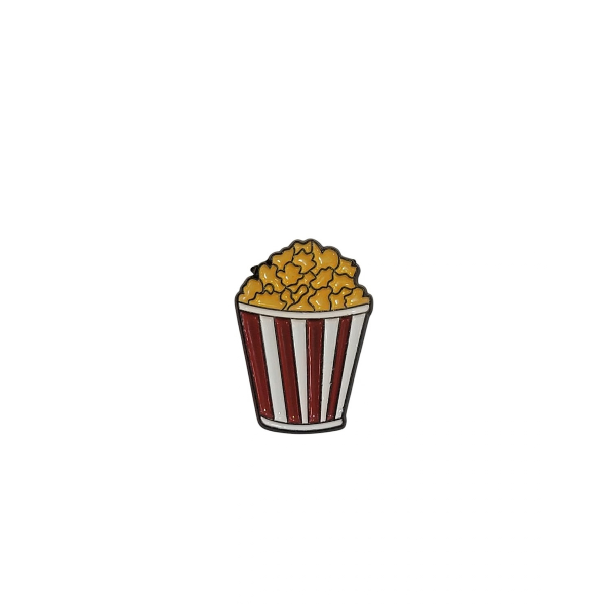 Metal Enamel Brooches 3m Popcorn Box Charm