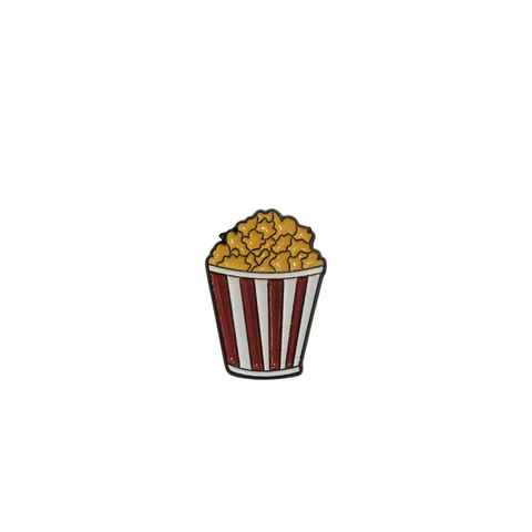 Metal Enamel Brooches 3m Popcorn Box Charm