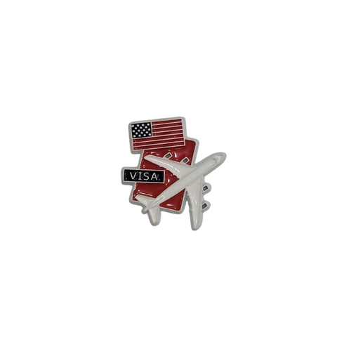 Metal Enamel Brooches 3m USA Flag / American Flag Charm